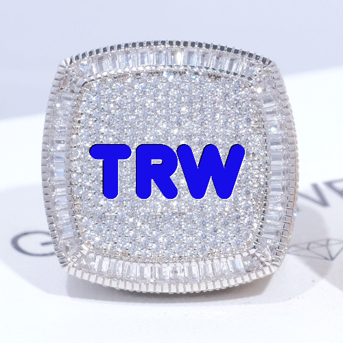 CUSTOM LETTER 3D ICED RING