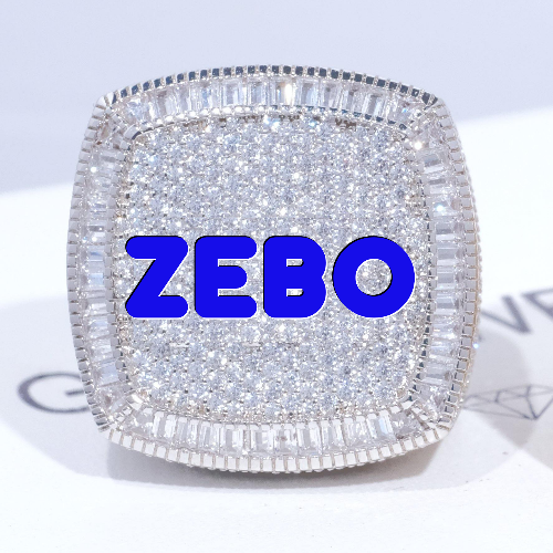 CUSTOM LETTER 3D ICED RING