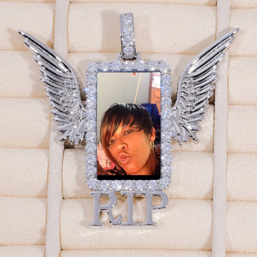 RIP WING 3D CUSTOM PICTURE PENDANT