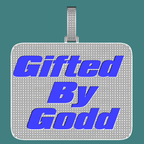CUSTOM LETTER NECKLACE 3D BIG SQUARE