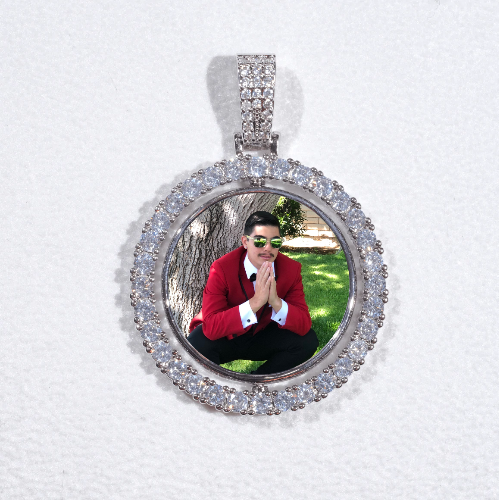 3D Spinning 2-Faced Custom Picture Pendant