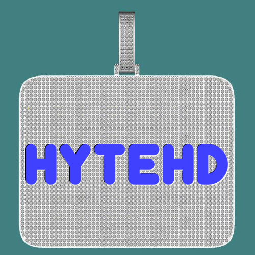 CUSTOM LETTER NECKLACE 3D BIG SQUARE