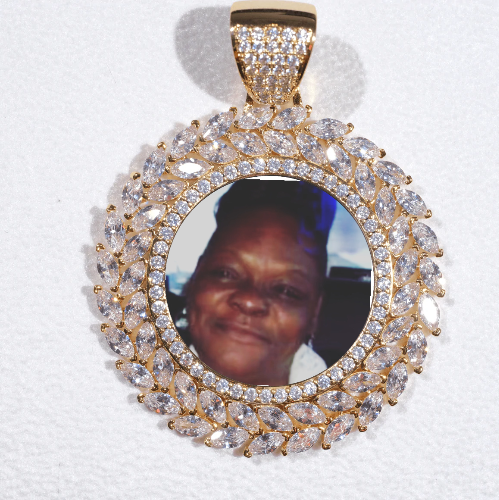 Large 3D Wheat Ear Custom Picture Pendant