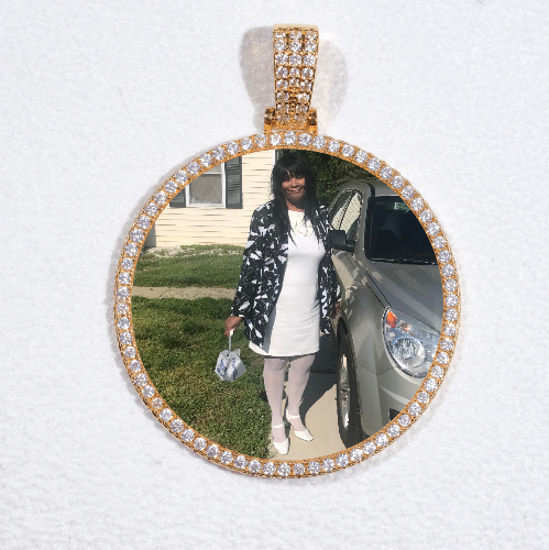 MEDIUM 3D CIRCLE CUSTOM PICTURE PENDANT