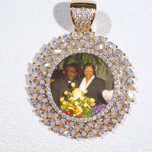 Large 3D Wheat Ear Custom Picture Pendant
