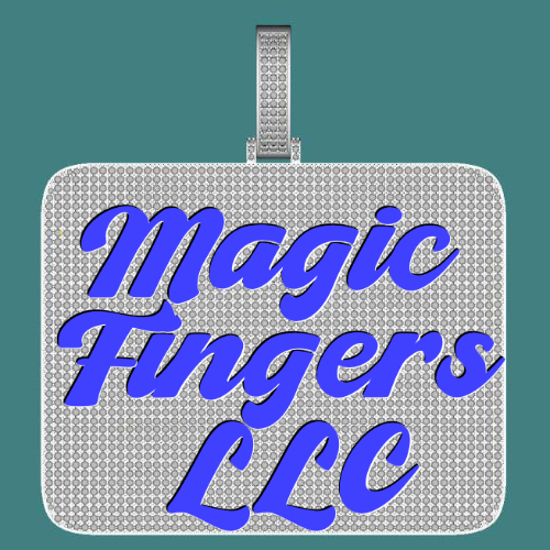 CUSTOM LETTER NECKLACE 3D BIG SQUARE