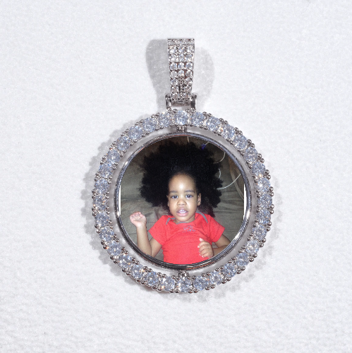 3D Spinning 2-Faced Custom Picture Pendant
