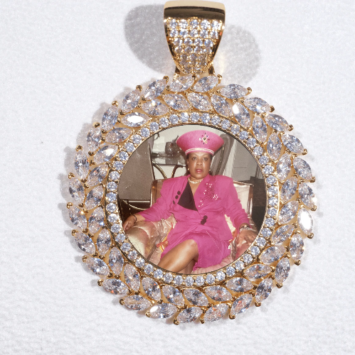 Large 3D Wheat Ear Custom Picture Pendant