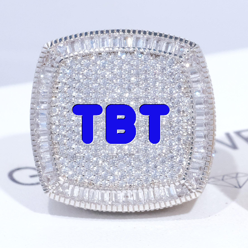CUSTOM LETTER 3D ICED RING