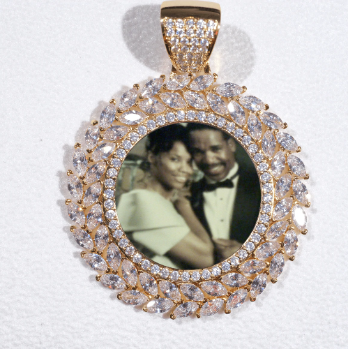 Large 3D Wheat Ear Custom Picture Pendant
