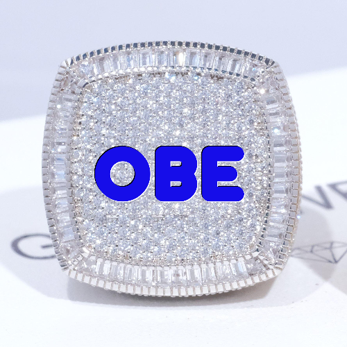CUSTOM LETTER 3D ICED RING