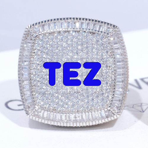CUSTOM LETTER 3D ICED RING