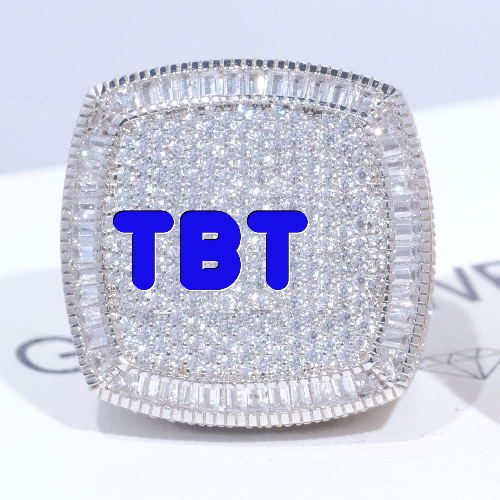 CUSTOM LETTER 3D ICED RING