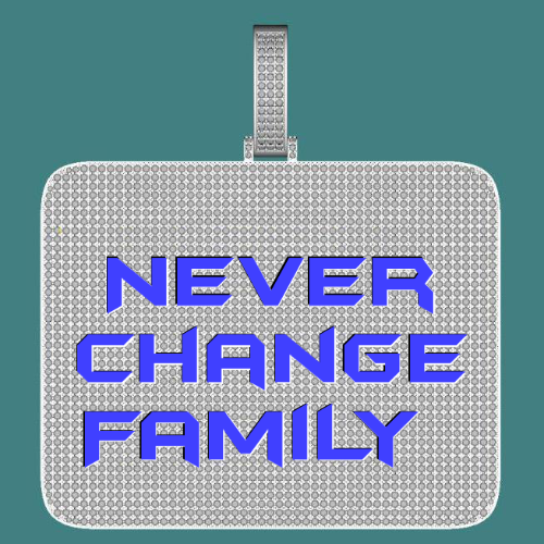 CUSTOM LETTER NECKLACE 3D BIG SQUARE