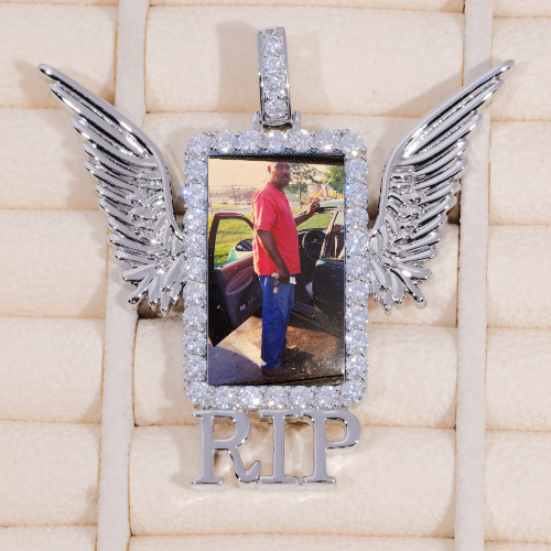 RIP WING 3D CUSTOM PICTURE PENDANT