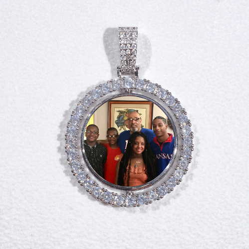 3D Spinning 2-Faced Custom Picture Pendant