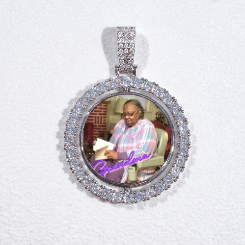 3D Spinning 2-Faced Custom Picture Pendant