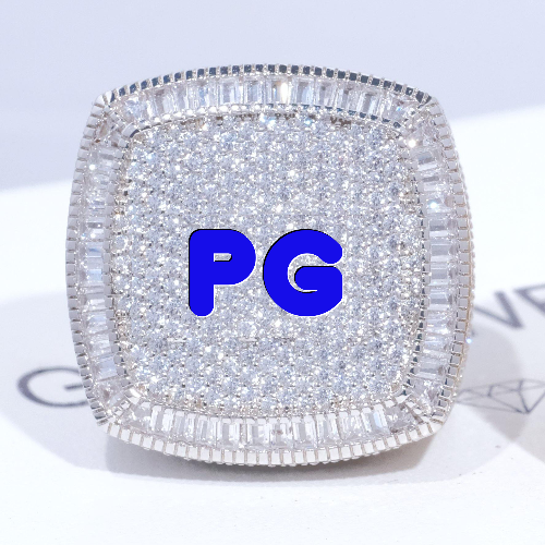 CUSTOM LETTER 3D ICED RING