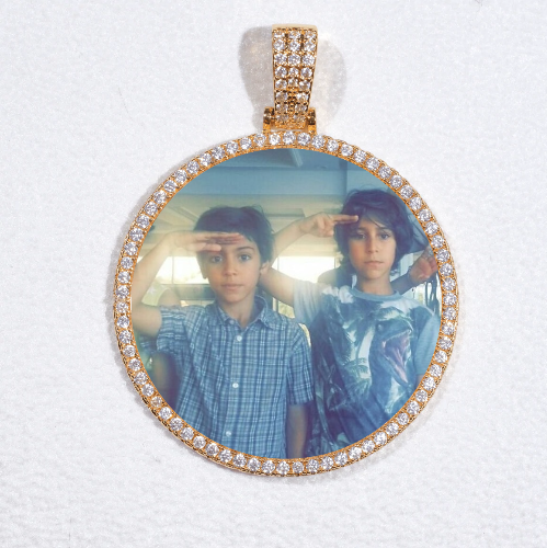 MEDIUM 3D CIRCLE CUSTOM PICTURE PENDANT