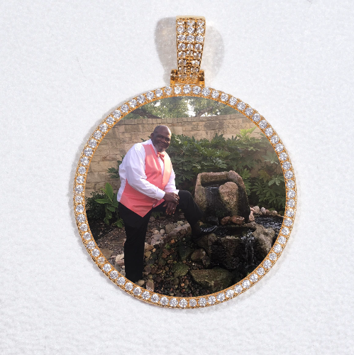 MEDIUM 3D CIRCLE CUSTOM PICTURE PENDANT