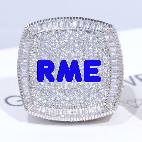 CUSTOM LETTER 3D ICED RING