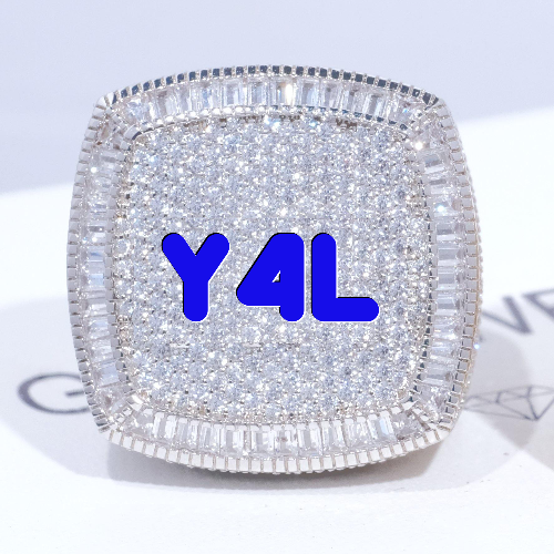 CUSTOM LETTER 3D ICED RING
