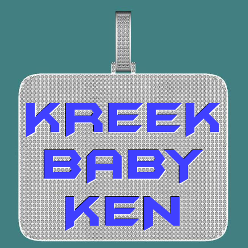 CUSTOM LETTER NECKLACE 3D BIG SQUARE