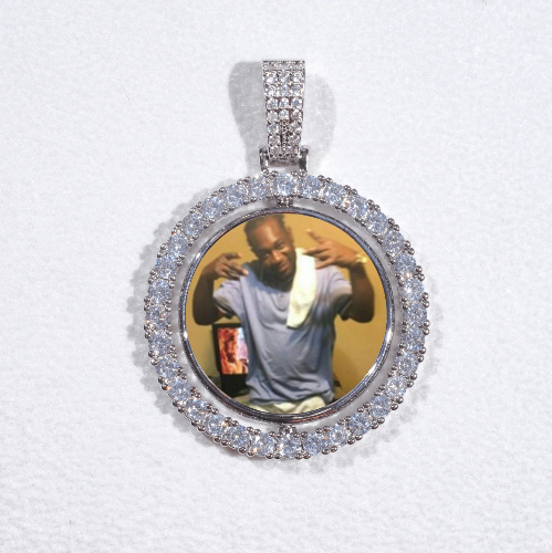 3D Spinning 2-Faced Custom Picture Pendant