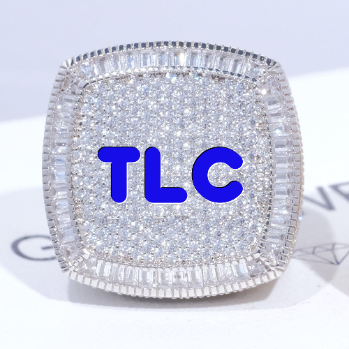 CUSTOM LETTER 3D ICED RING