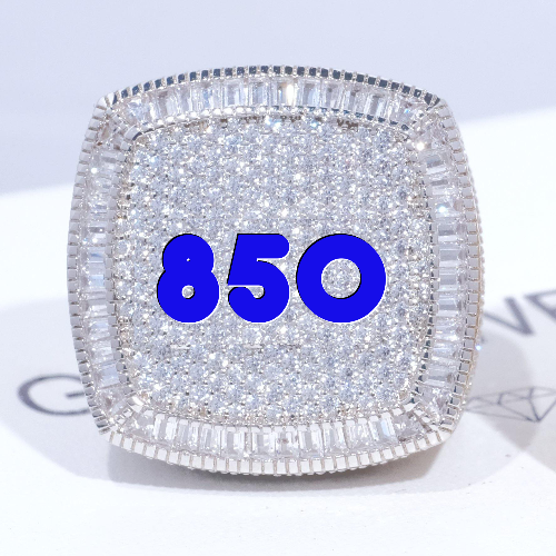 CUSTOM LETTER 3D ICED RING