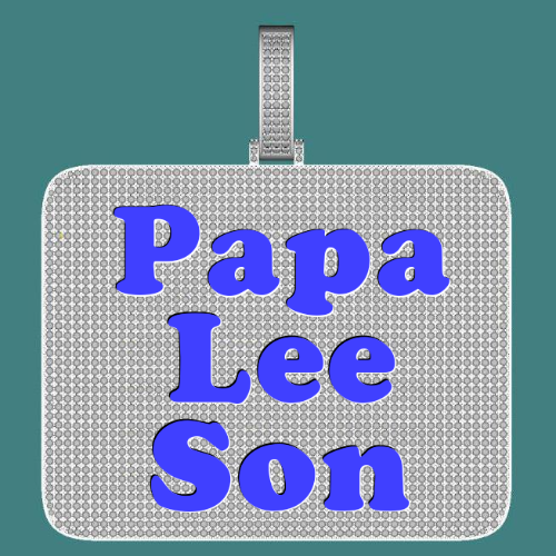 CUSTOM LETTER NECKLACE 3D BIG SQUARE