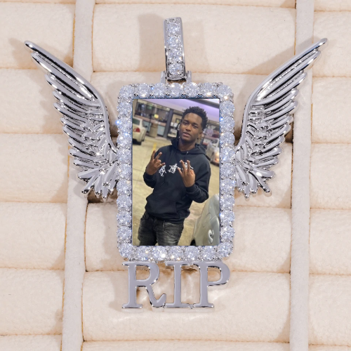 RIP WING 3D CUSTOM PICTURE PENDANT