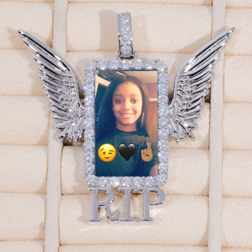 RIP WING 3D CUSTOM PICTURE PENDANT