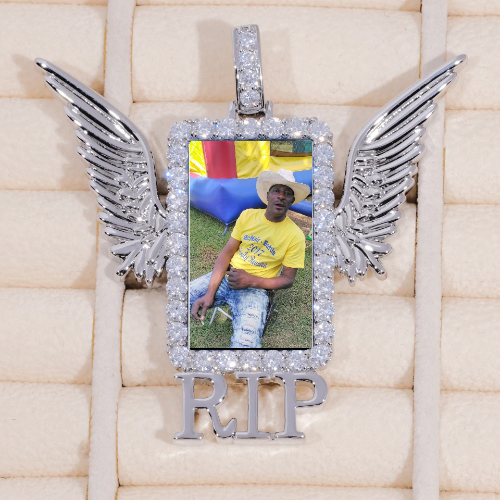 RIP WING 3D CUSTOM PICTURE PENDANT
