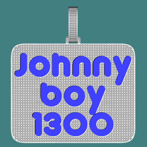 CUSTOM LETTER NECKLACE 3D BIG SQUARE