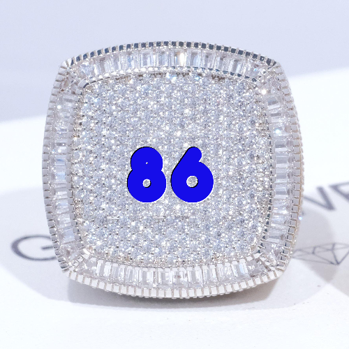 CUSTOM LETTER 3D ICED RING