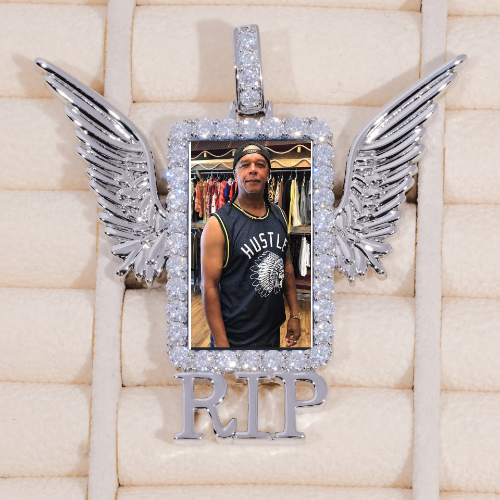 RIP WING 3D CUSTOM PICTURE PENDANT