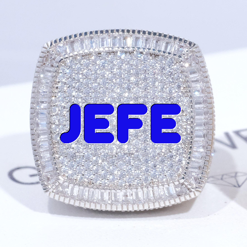 CUSTOM LETTER 3D ICED RING