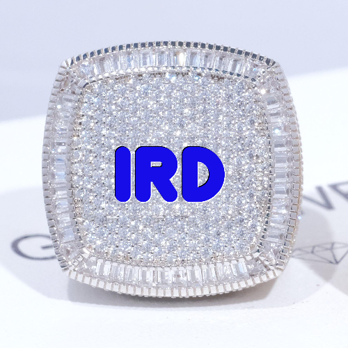 CUSTOM LETTER 3D ICED RING