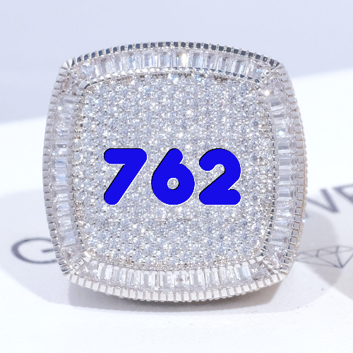 CUSTOM LETTER 3D ICED RING