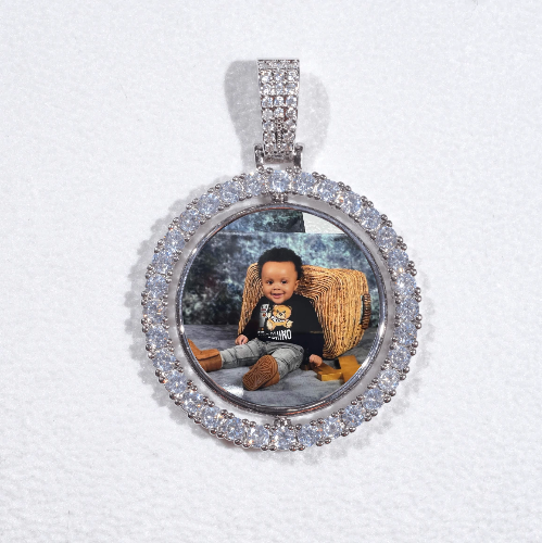3D Spinning 2-Faced Custom Picture Pendant