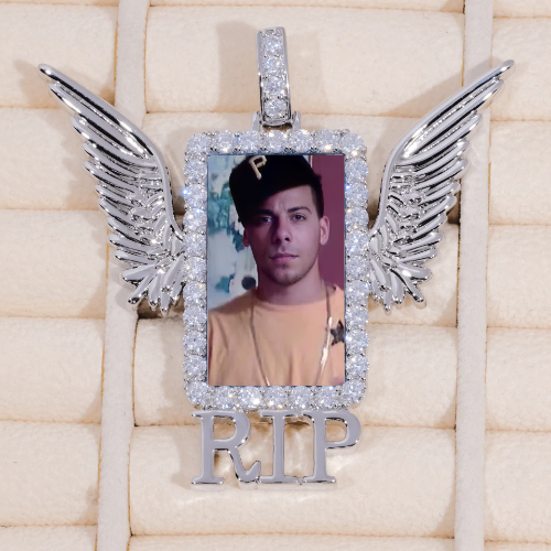 RIP WING 3D CUSTOM PICTURE PENDANT