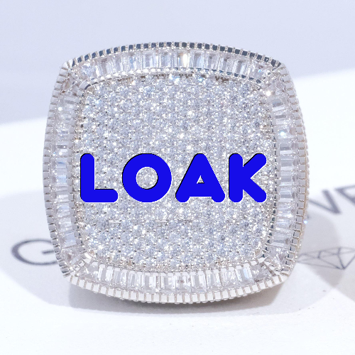 CUSTOM LETTER 3D ICED RING
