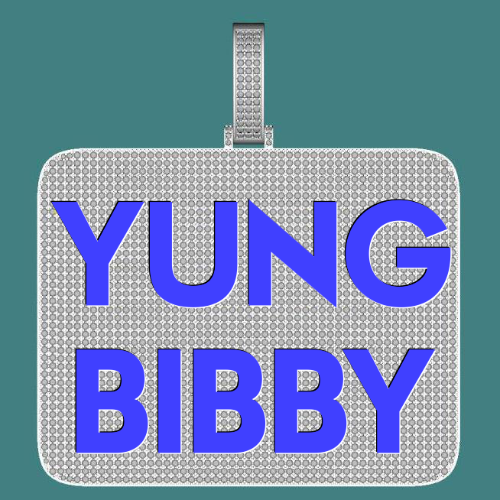 CUSTOM LETTER NECKLACE 3D BIG SQUARE