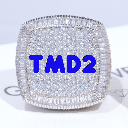 CUSTOM LETTER 3D ICED RING