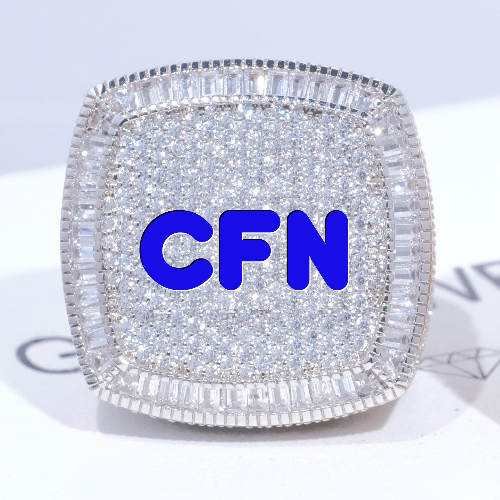 CUSTOM LETTER 3D ICED RING