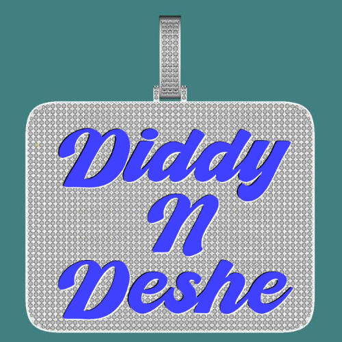 CUSTOM LETTER NECKLACE 3D BIG SQUARE