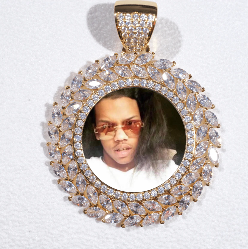 Large 3D Wheat Ear Custom Picture Pendant