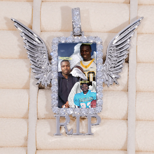 RIP WING 3D CUSTOM PICTURE PENDANT