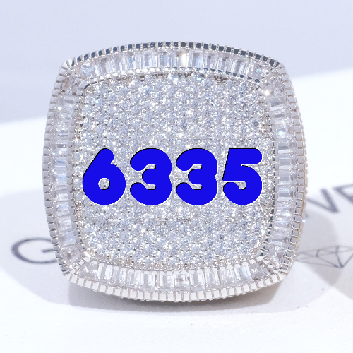 CUSTOM LETTER 3D ICED RING